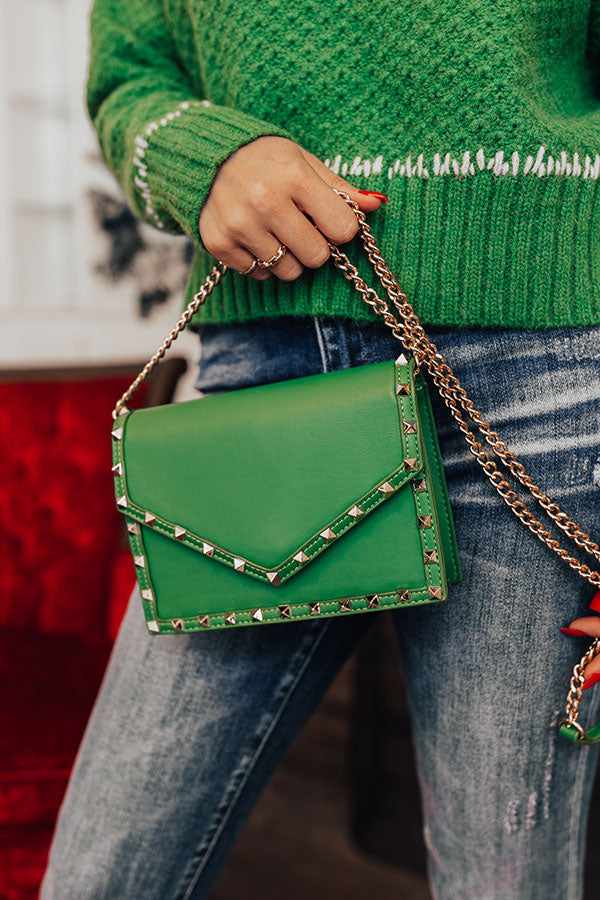 All This Appeal Studded Faux Leather Purse Image - 1