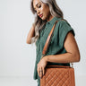 Starts With Love Faux Leather Crossbody In Brown Image - 1