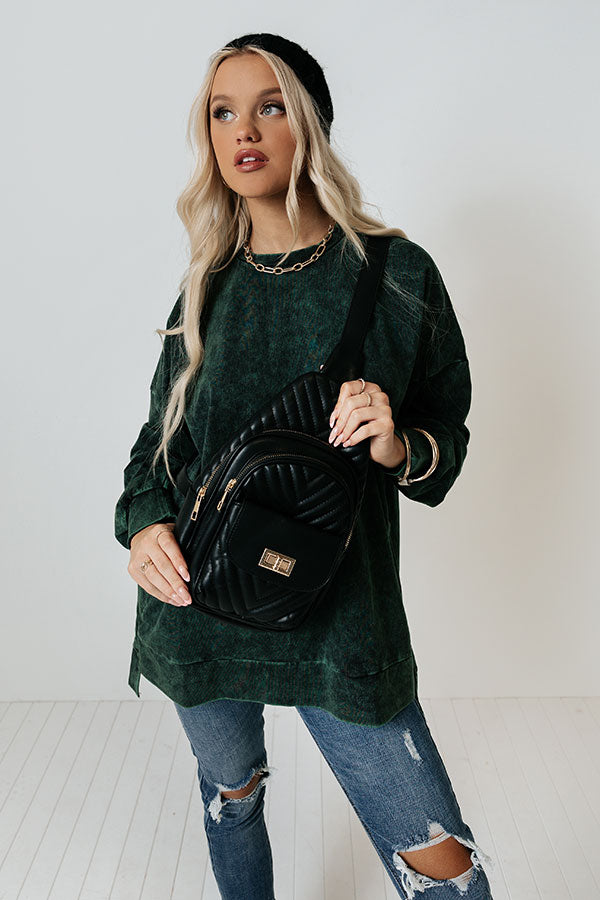 Love Buzz Faux Leather Backpack Image - 1