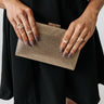 Stolen Moment Clutch In Gold Image - 1