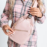 Thinking Out Loud Faux Leather Backpack In Blush Image - 1