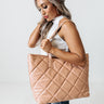 The Maybrook Faux Leather Tote In Natural Image - 1