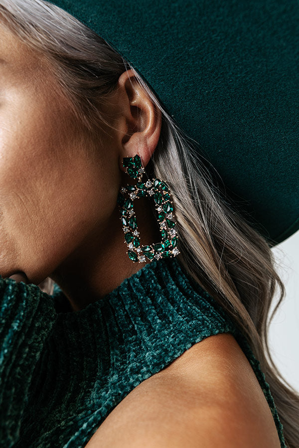 Prepared To Party Earrings In Emerald Image - 2