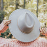 Beautiful Truth Felt Fedora In Grey Image - 1