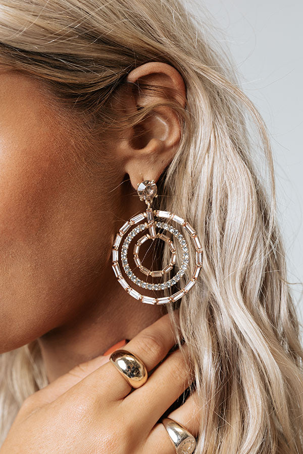 Crash Into You Earrings In Rose Gold