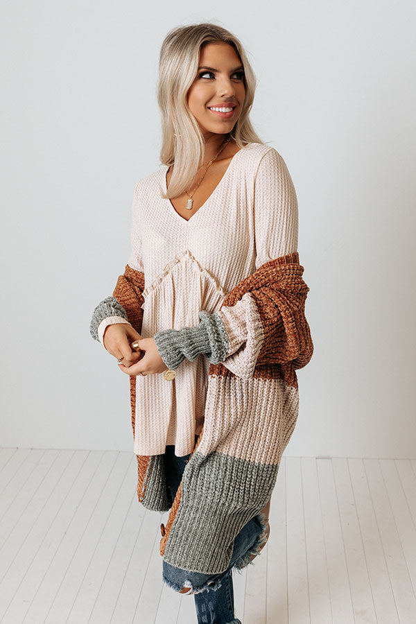 Path To Love Babydoll Top In Cream