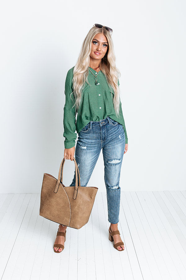 Sunny Saturday Shift Top In Green Image - 1