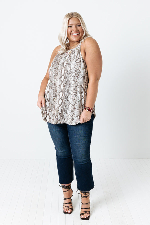Deepest Desires Snake Print Tank Curves Image - 3