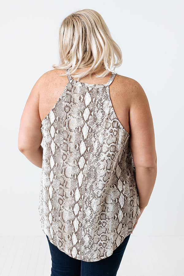 Deepest Desires Snake Print Tank Curves Image - 4