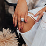 Buried Treasure Druzy Ring In White Image - 1