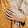 Take You Far Semi Precious Ring In Dark Purple Image - 1