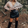 The Tobi Faux Leather Skirt in Black Image - 1