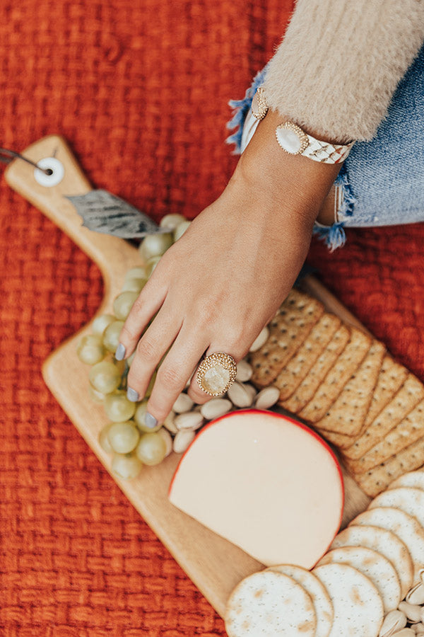 Take You Far Semi Precious Ring In Champagne