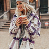 Mulled Cider Plaid Jacket In Purple Image - 1