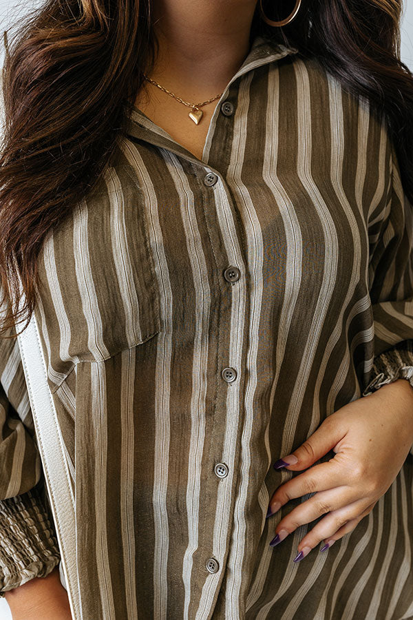 Soho Townhouse Stripe Shift Top Curves Image - 2
