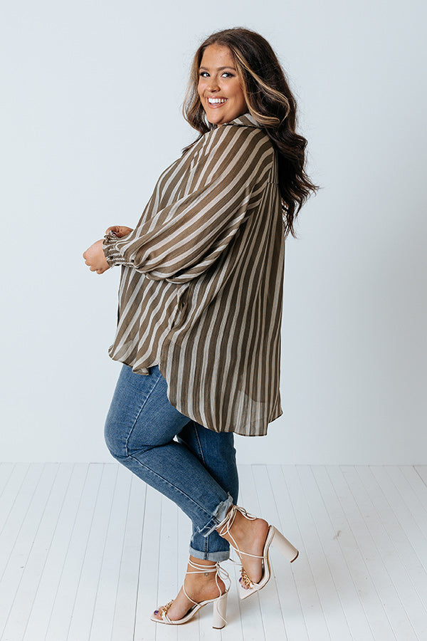 Soho Townhouse Stripe Shift Top Curves Image - 3