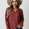 Sunny Saturday Shift Top In Wine Image - 1