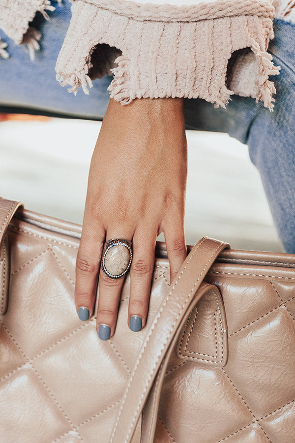 Luxe Moment Ring In Taupe Image - 1