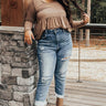 Risen The Seera High Waist Distressed Jean In Medium Wash Curves Image - 1