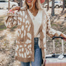 Maple Morning Leopard Cardigan In Brown Image - 1