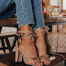 The Carleigh Faux Suede Lace Up Heel Image - 1