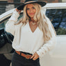 Cuter In Concord Chenille Sweater In White Image - 1