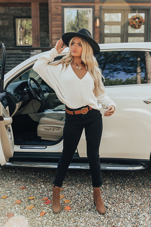 Cuter In Concord Chenille Sweater In White Image - 2