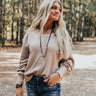 Can You Hear The Music Shift Top In Taupe Image - 1