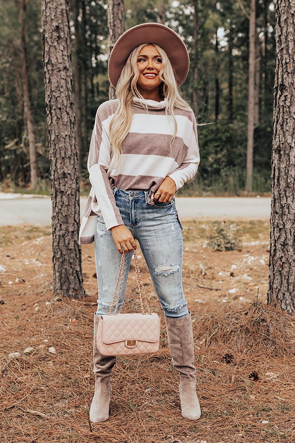 Warmest Winter Striped Sweater Image - 1