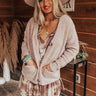 Honey So Snuggly Cardigan In Taupe Image - 1