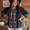 On My Heart Embroidered Shift Top Curves Image - 1