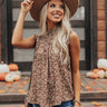 Warm Soul Floral Shift Top In Brown Image - 1