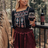 On My Heart Embroidered Shift Top Image - 1