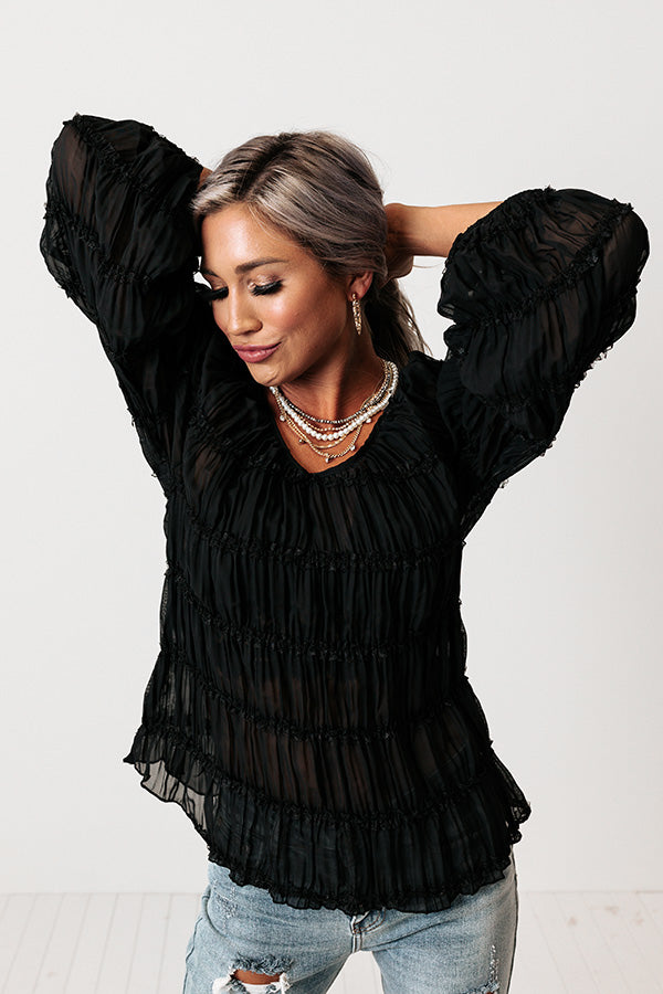 Set The Mood Top In Black Image - 1