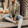 Season Premiere Cable Knit Sweater In Olive Image - 1