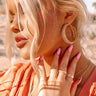 Sequins On The Rocks Hoop Earrings Image - 1