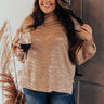 Trailside Talks Knit Sweater In Iced Latte Curves Image - 1