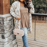 Northern Chill Leopard Cardigan In Ivory Curves Image - 1