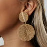 Get A Clue Beaded Earrings In Gold Image - 1