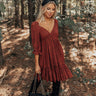 Lovely Rose Babydoll Dress In Aurora Red Image - 1
