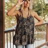 Tuscan Wine Shift Tank In Black Image - 1