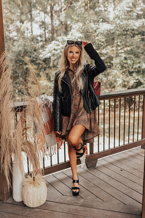 Style Leader Babydoll Top In Brown Image - 3
