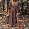 Dynasty Dreams Polka Dot Midi In Hazelnut Image - 1