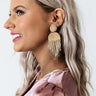Feeling Ecstatic Beaded Earrings In Gold Image - 1
