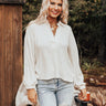 Salted Caramel Latte Shift Top In Cream Image - 1