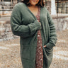 Pumpkin Spice Addict Cardigan In Olive Curves Image - 1