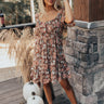 Tuscan Wine Tour Floral Babydoll Dress Image - 1