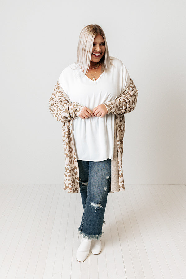 Backseat Sips Babydoll Top In White Curves