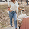 Free To Roam Shift Top In Cream Image - 1