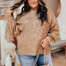Cozy Conditions Leopard Sweater In Iced Latte Curves Image - 1